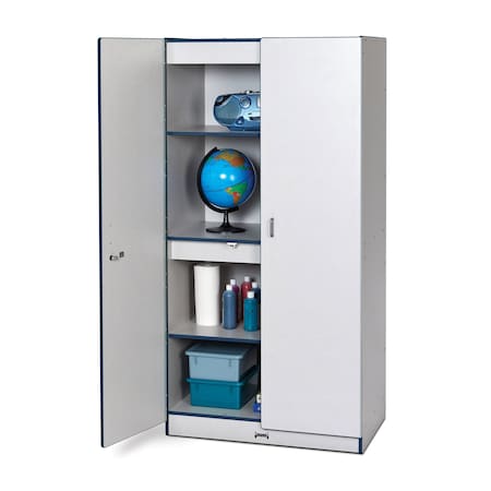 Jonti-Craft Rainbow Accents Storage Cabinet, Navy 5950JC112